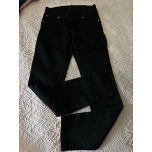 INC International Concepts elastic waist black skinny jeggings sz 2